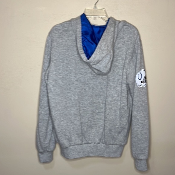 NFL Indianapolis Colts Gray front zip Hooded Sweatshirt - Picture 4 of 9